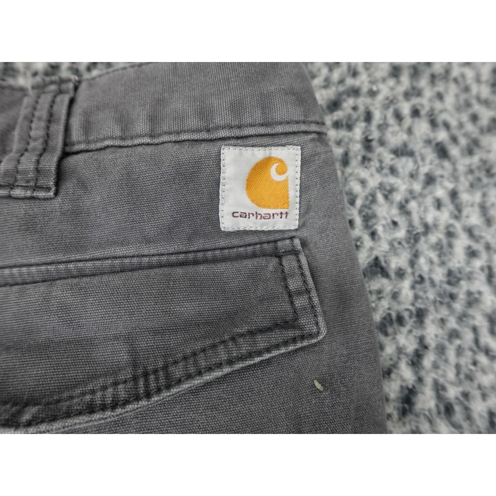 Carhartt Cargo Shorts Mens 36 Gray Relaxed Fit Canvas Workwear Utility 11613